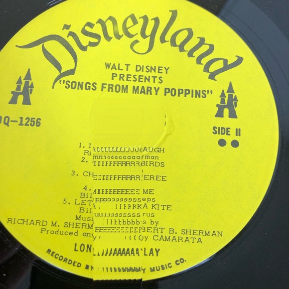 Vintage 1964 Walt Disney: 10 Songs From Mary Poppins Vinyl - Picture 10 of 10
